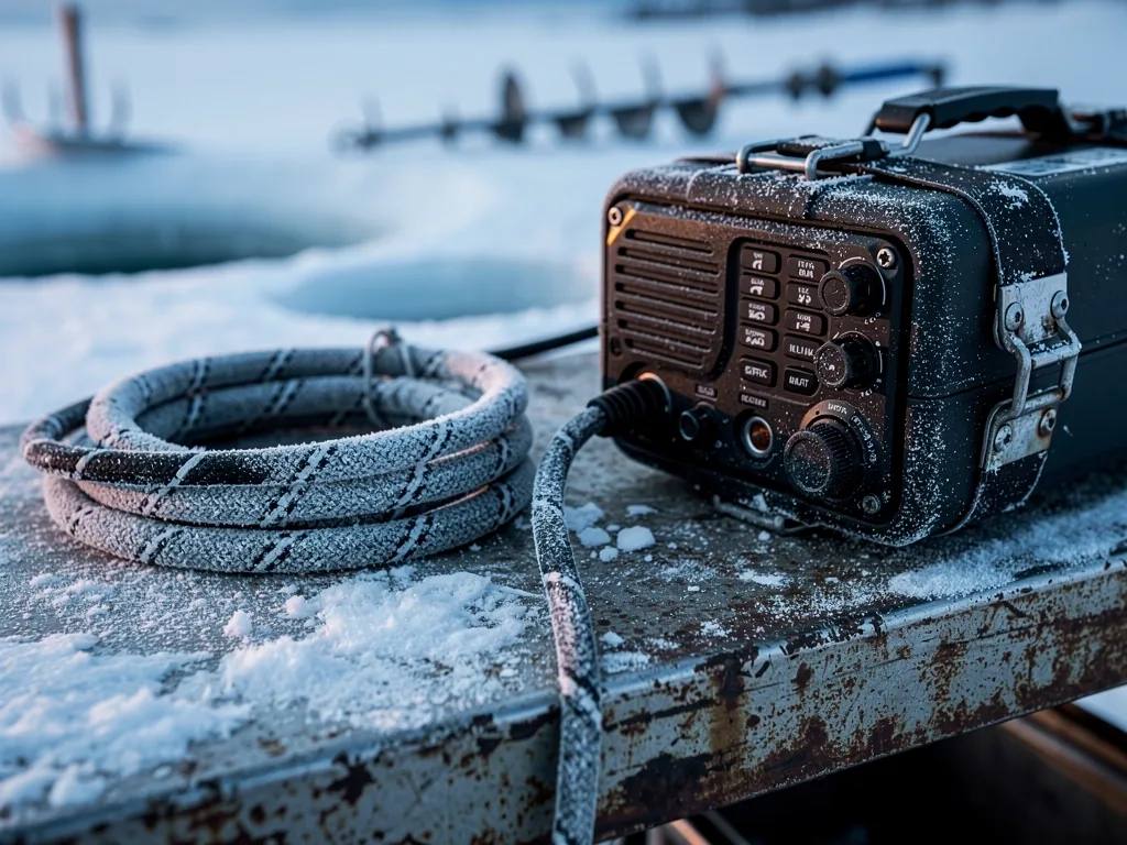 Tactical fishing gear in an arctic environment