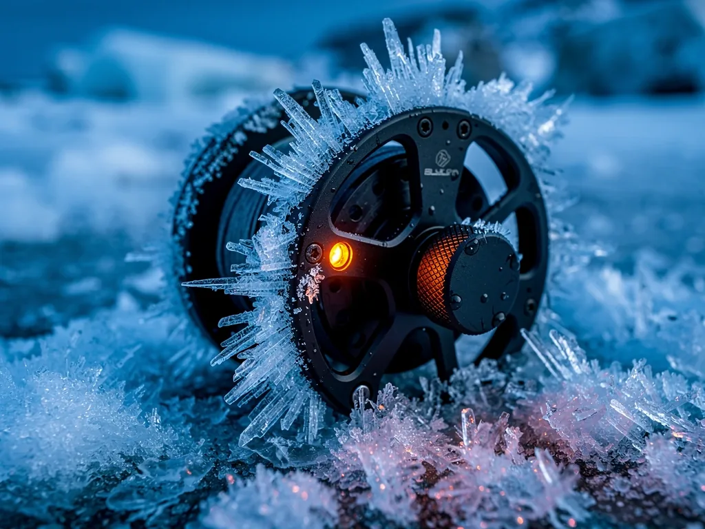 Arctic ice textures and tactical gear