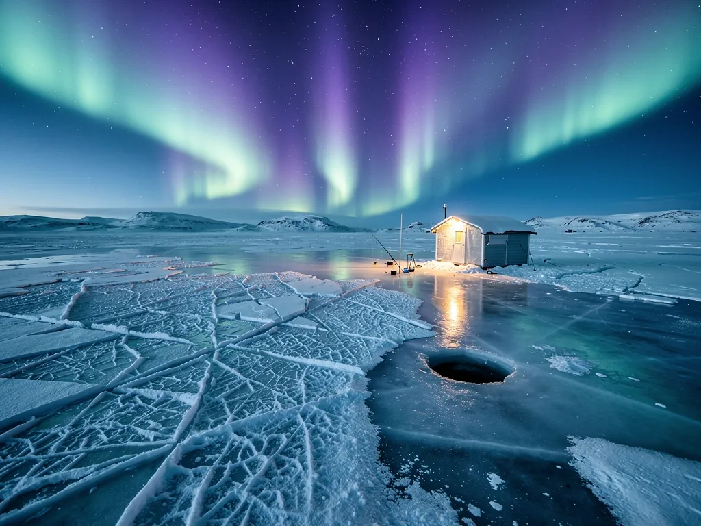 Arctic night environment