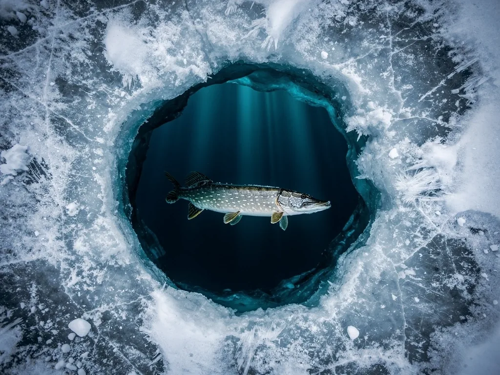 Frozen water depths